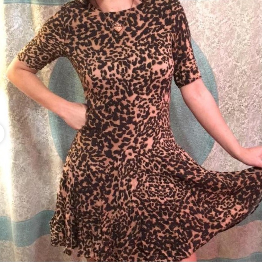 H&M leopard mini dress